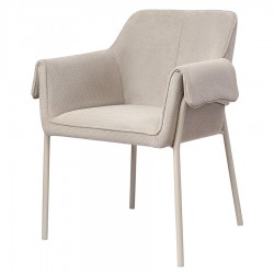 Стул aline, шенилл, серо-бежевый/бежевый