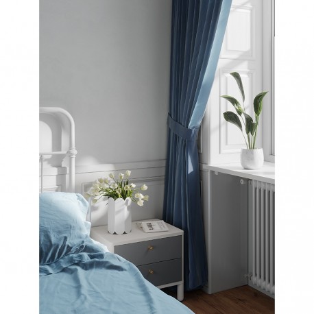 Тумба прикроватная saga, hordur, 55х40х50 см, белая