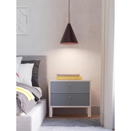 Тумба прикроватная saga, hordur, 55х40х50 см, белая