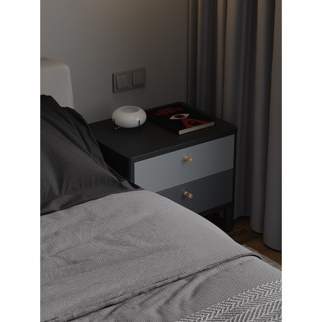 Тумба прикроватная saga, hordur, 55х40х50 см, черная