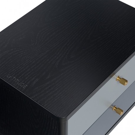 Тумба прикроватная saga, hordur, 55х40х50 см, черная