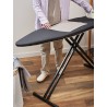 Доска гладильная напольная smart iron, 123х44 см, графит