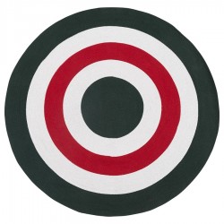 Ковер из хлопка target темно-зеленого цвета из коллекции ethnic, D150 см