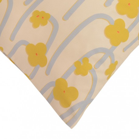 Набор из двух наволочек горчичного цвета с принтом Полярный цветок из коллекции scandinavian touch, 50х70 см