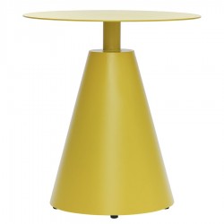 Столик кофейный marius, D50 см, желтый