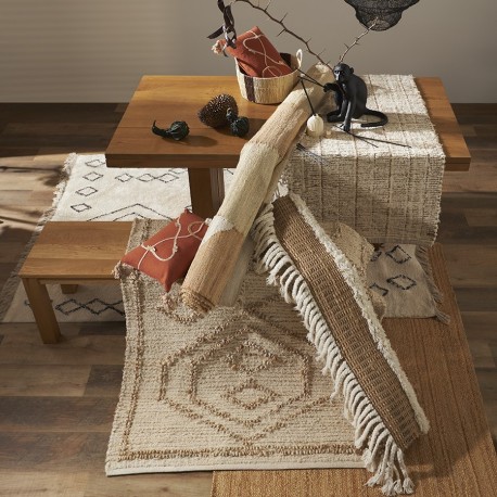 Ковер из джута и шерсти mumbai из коллекции ethnic, 70x160см