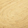 Ковер из джута овальный с вставками белого цвета из коллекции ethnic, 200х300см