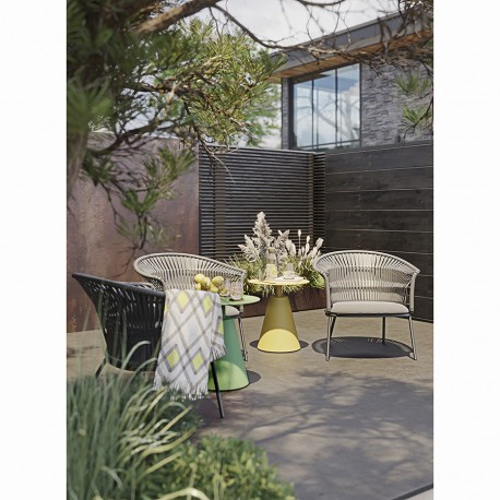 Столик кофейный marius, D50 см, желтый