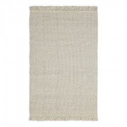 Ковер из переработанного пластика бежевого цвета из коллекции ethnic, 120х180 см