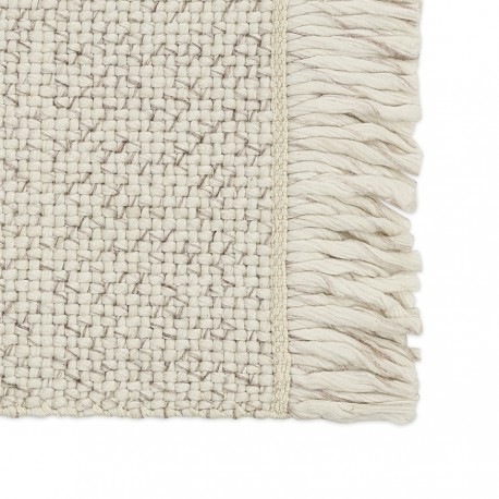 Ковер из переработанного пластика бежевого цвета из коллекции ethnic, 60х90 см