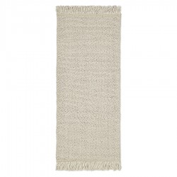 Ковер из переработанного пластика бежевого цвета из коллекции ethnic, 70х160 см