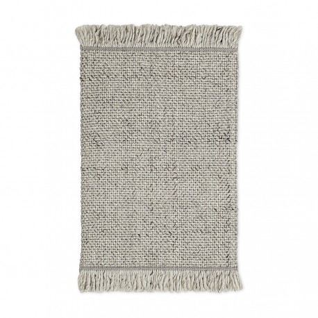 Ковер из переработанного пластика светло-серого цвета из коллекции ethnic, 60х90 см