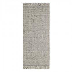 Ковер из переработанного пластика светло-серого цвета из коллекции ethnic, 70х160 см