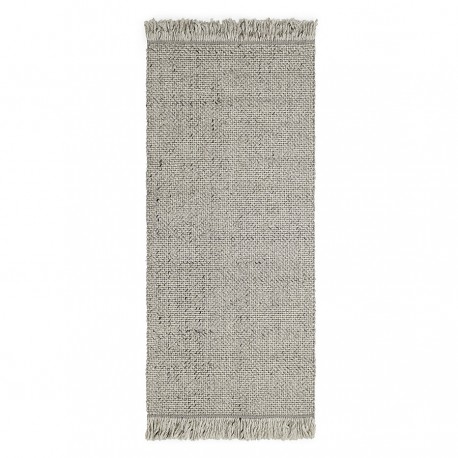 Ковер из переработанного пластика светло-серого цвета из коллекции ethnic, 70х160 см