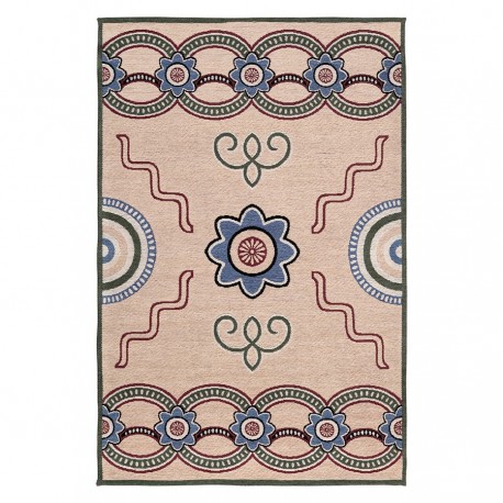 Ковер из хлопка по мотивам эвенских орнаментов из коллекции cultural heritage, 160х230 см