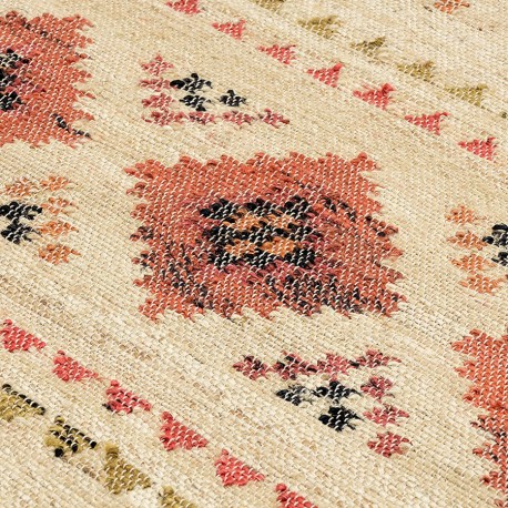 Ковер из шерсти по мотивам башкирских орнаментов из коллекции cultural heritage, 120х180 см