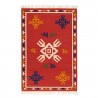 Ковер из шерсти по мотивам чувашских орнаментов из коллекции cultural heritage, 120х180 см