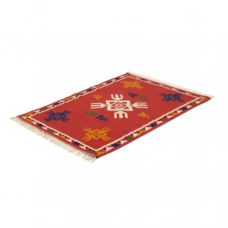 Ковер из шерсти по мотивам чувашских орнаментов из коллекции cultural heritage, 120х180 см