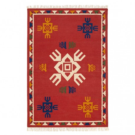 Ковер из шерсти по мотивам чувашских орнаментов из коллекции cultural heritage, 200х300 см