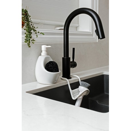 Диспенсер для мыла с подставкой для губки joey, 590 мл, белый