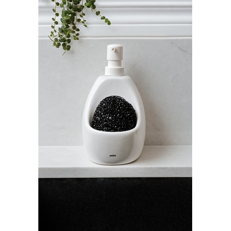 Диспенсер для мыла с подставкой для губки joey, 590 мл, белый