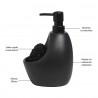 Диспенсер для мыла с подставкой для губки joey, 590 мл, черный