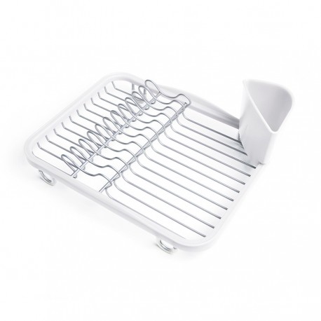 Сушилка для посуды sinkin, 28х14х35,5 см, белая, никель