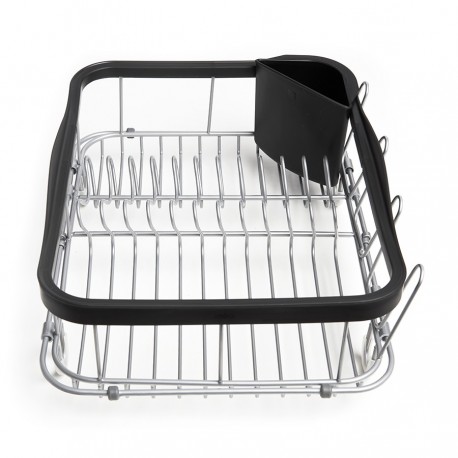 Сушилка для посуды sinkin, 28х14х47 см, черный, никель