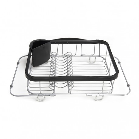 Сушилка для посуды sinkin, 28х14х47 см, черный, никель