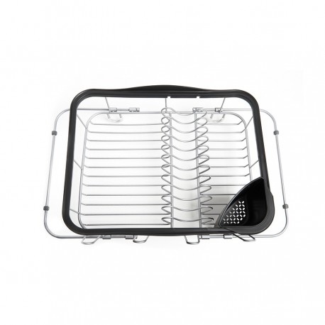 Сушилка для посуды sinkin, 28х14х47 см, черный, никель