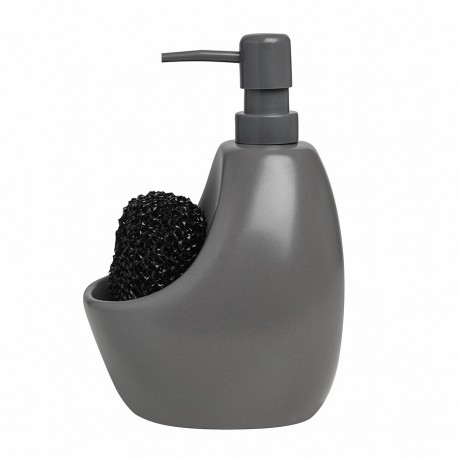 Диспенсер для мыла с подставкой для губки joey, 590 мл, уголь