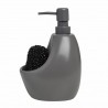 Диспенсер для мыла с подставкой для губки joey, 590 мл, уголь