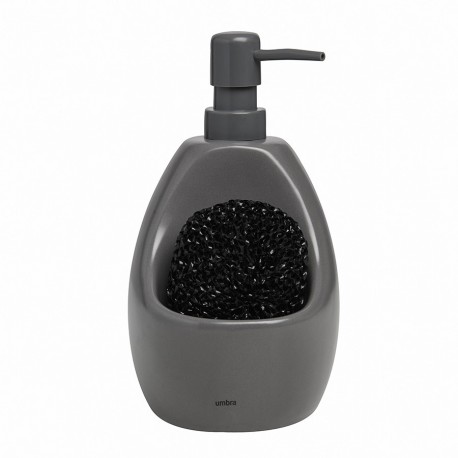 Диспенсер для мыла с подставкой для губки joey, 590 мл, уголь