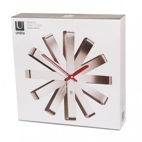 Часы настенные ribbon, D30,5 см, сталь