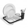 Сушилка для посуды sinkin, 28х14х35,5 см, черная, никель