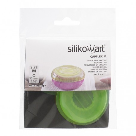 Набор из 2 силиконовых крышек capflex m зеленый