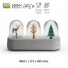 Набор емкостей для соли, перца, зубочисток с подставкой forest ecology