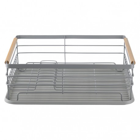 Сушилка для посуды granli, 43x30,5x14 см, серая
