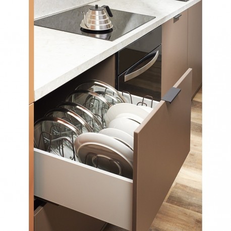 Органайзер для посуды ronja, 26,8х20,5 см, светло-серый/темно-сливовый