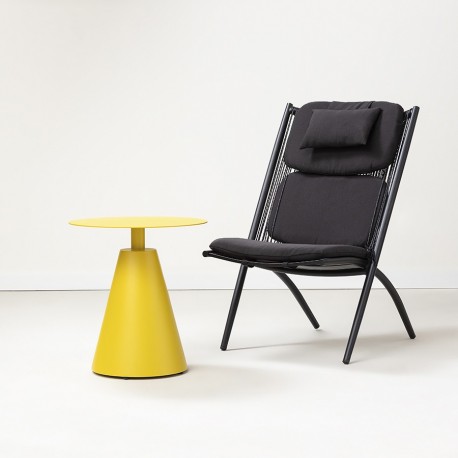 Столик кофейный marius, D50 см, желтый