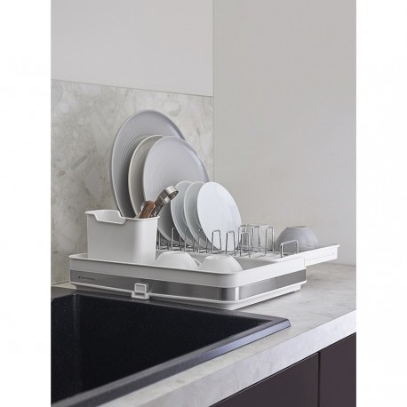 Сушилка для посуды atle раздвижная большая, белая