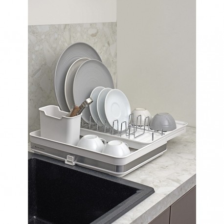 Сушилка для посуды atle раздвижная большая, белая