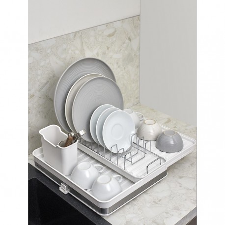 Сушилка для посуды atle раздвижная большая, белая
