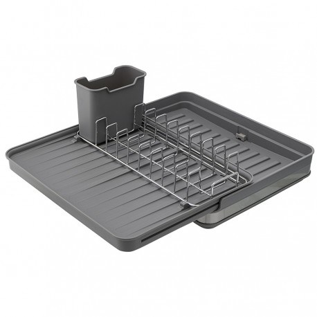 Сушилка для посуды atle раздвижная большая, серая