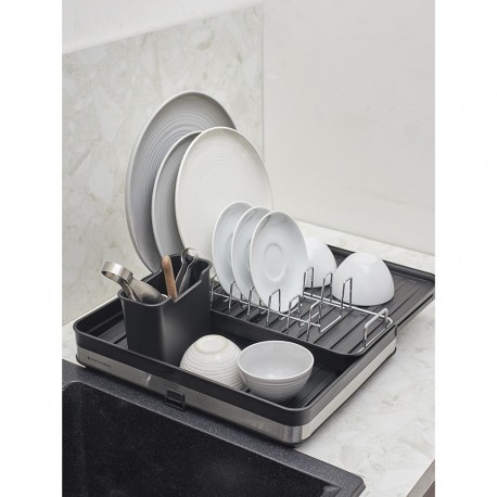 Сушилка для посуды atle раздвижная большая, черная