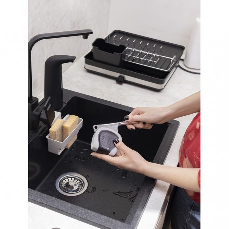 Сушилка для посуды atle раздвижная большая, черная