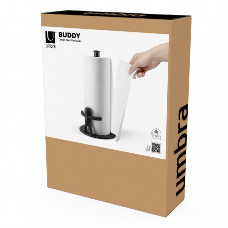 Держатель для бумажных полотенец buddy, черный