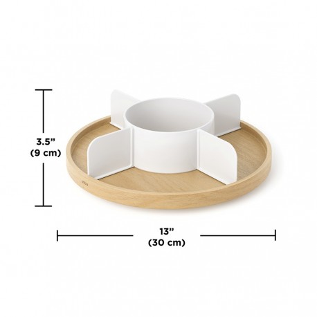 Органайзер для специй bellwood, белый/натуральное дерево