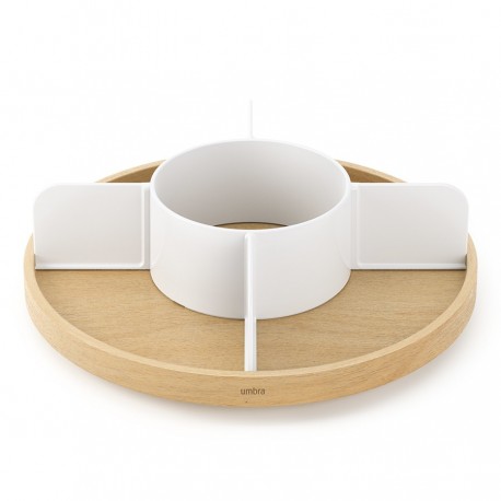 Органайзер для специй bellwood, белый/натуральное дерево