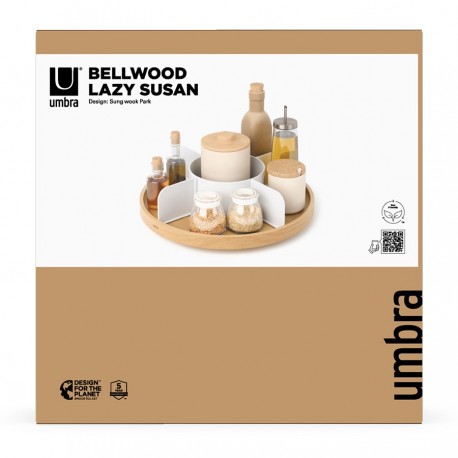 Органайзер для специй bellwood, белый/натуральное дерево